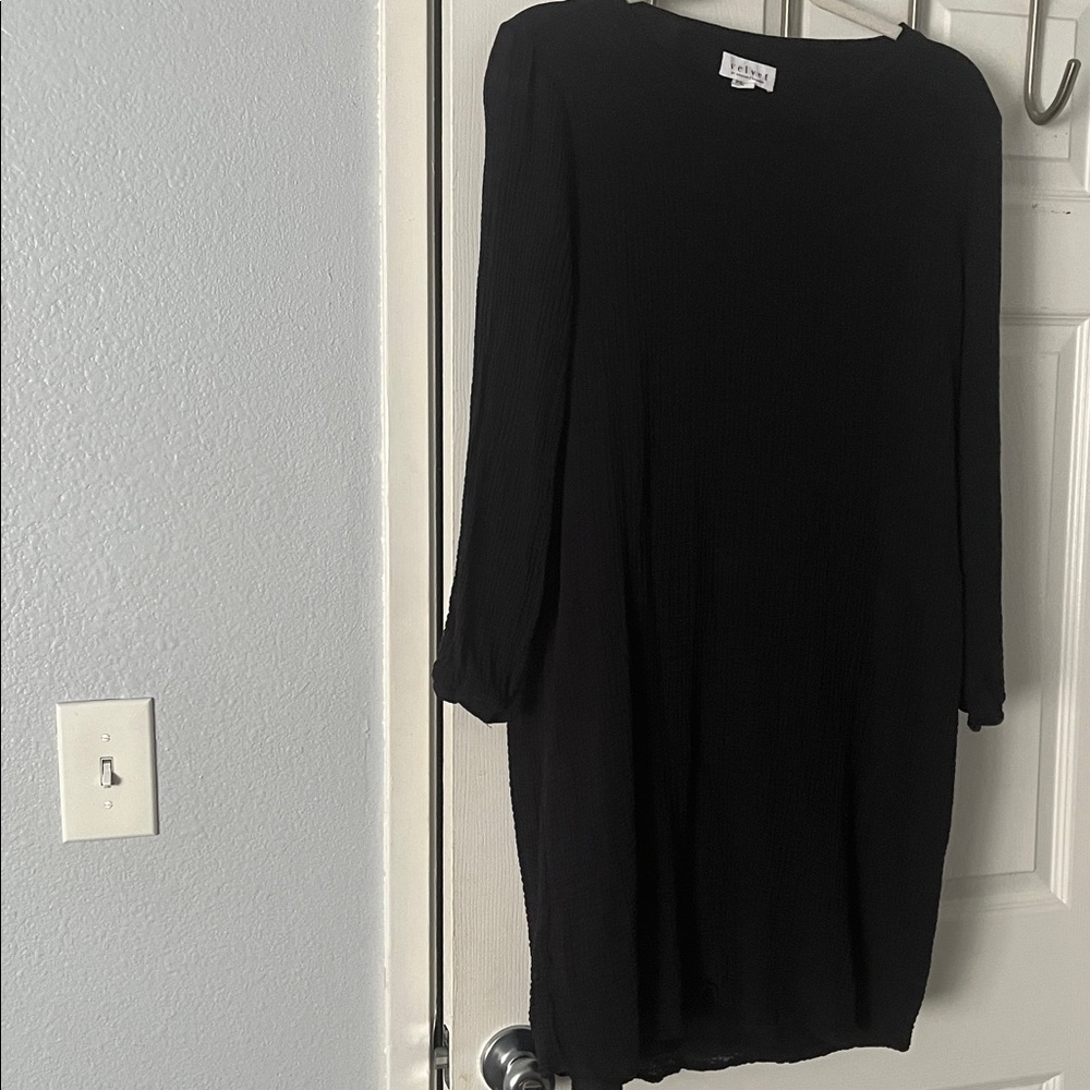 Velvet by Graham & Spencer Black Midi Dress